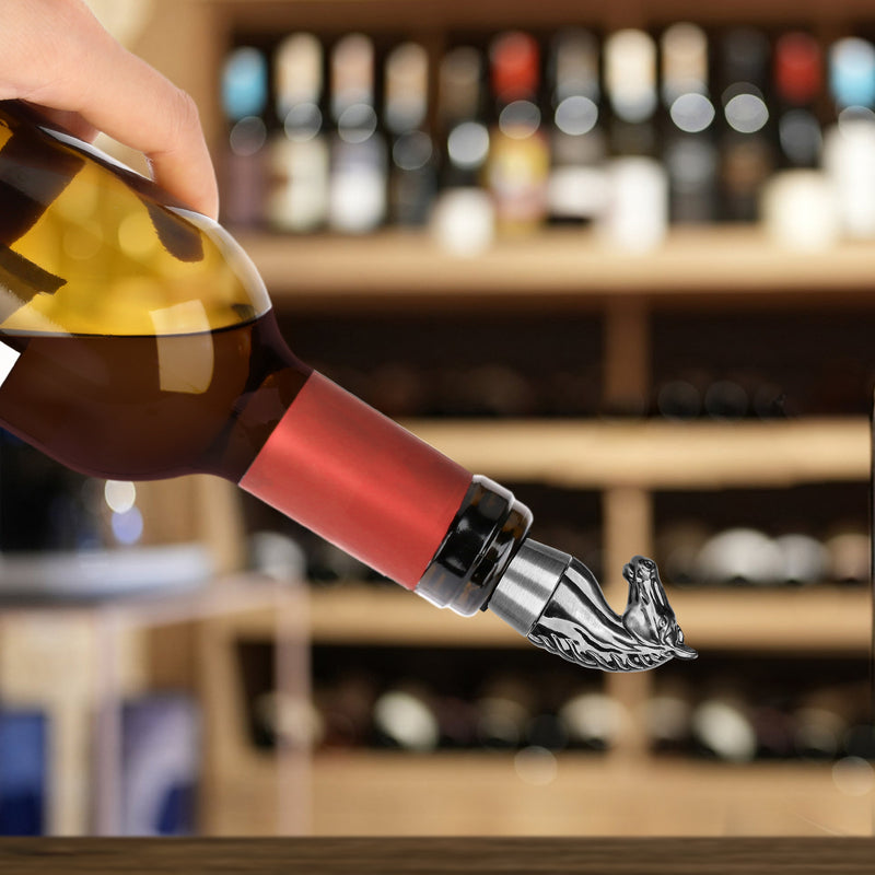 Luxury Horse Head Wine Bottle Stopper Animal-shaped Wine Stopper For Preserving Red Wine
