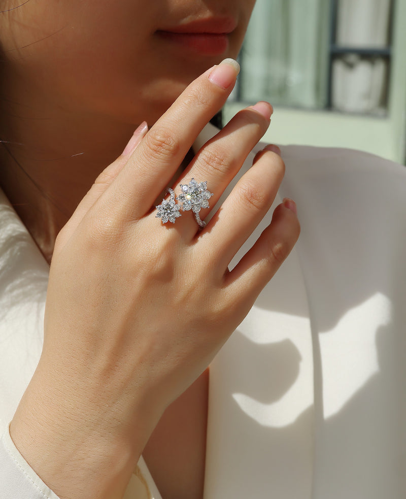 Petal Morning Dew - A Fashionable Diamond Jewelry Piece Set