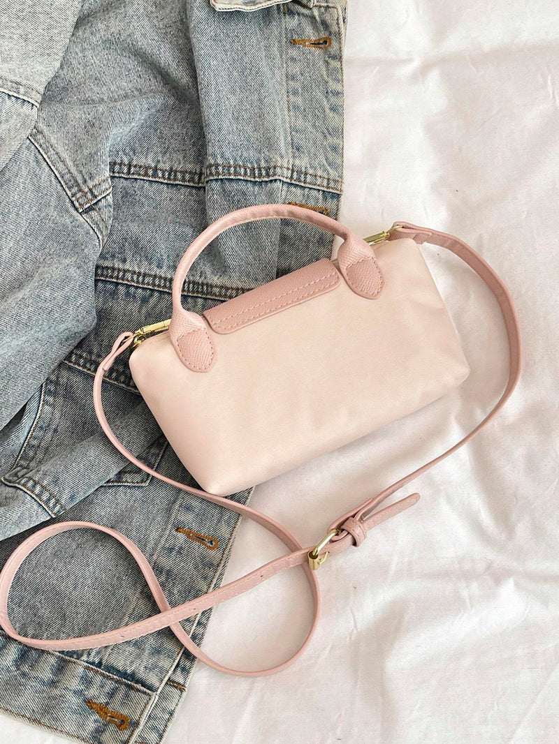 Casual Solid Color Fashionable Women's Handbag Crossbody Bag