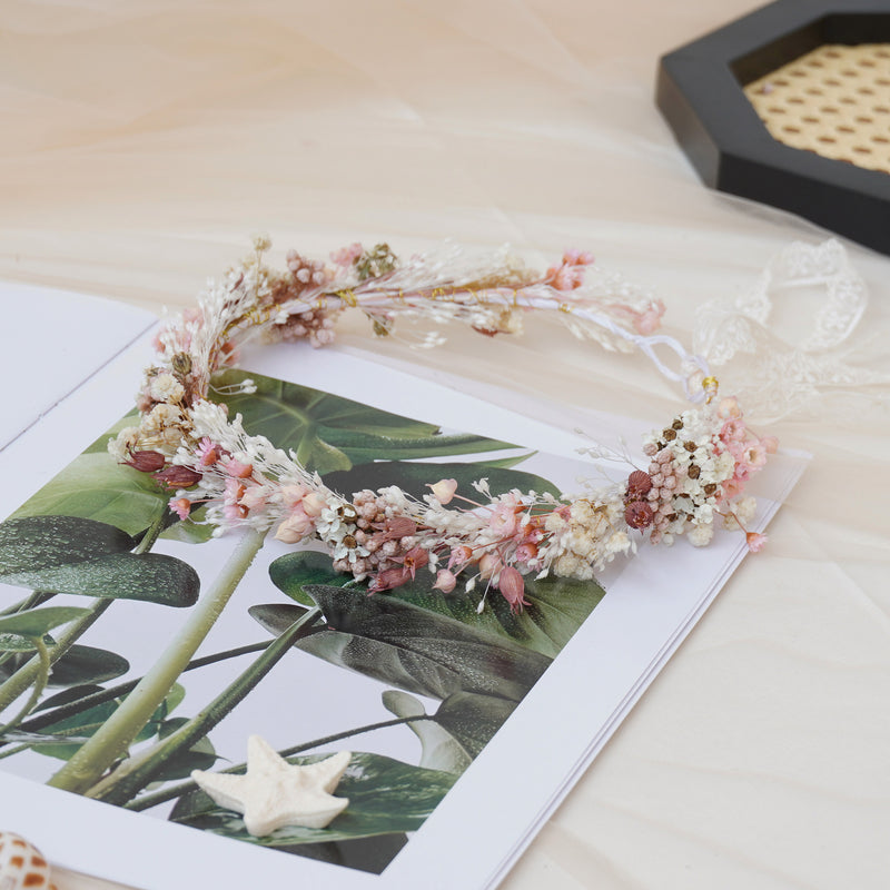 Baby Breath Crown, Dried Crown