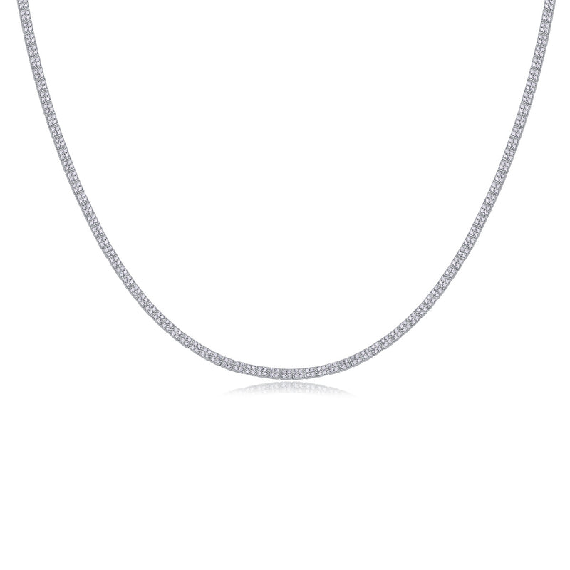 Winter Lake Luxury Fashion Set Mosan Diamond S925 Silver Necklace Rivaling Natural Diamonds