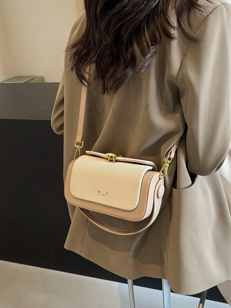 Women's Fashion Trapezoid Handbag With Top Handle