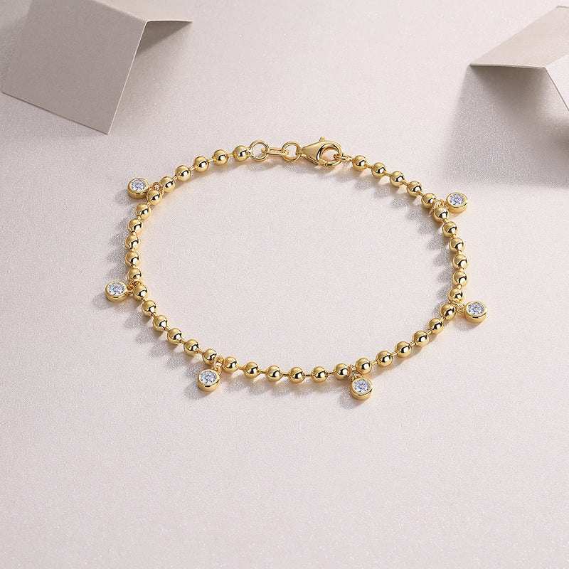 Luxury Fashion Mossan Diamond S925 Silver Bracelet Comparable To Natural Diamonds