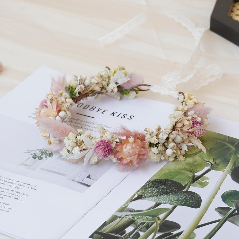 Gypsophila Crown, Dried Flower Crown