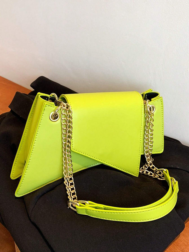 Neon Green Chain Novelty Bag