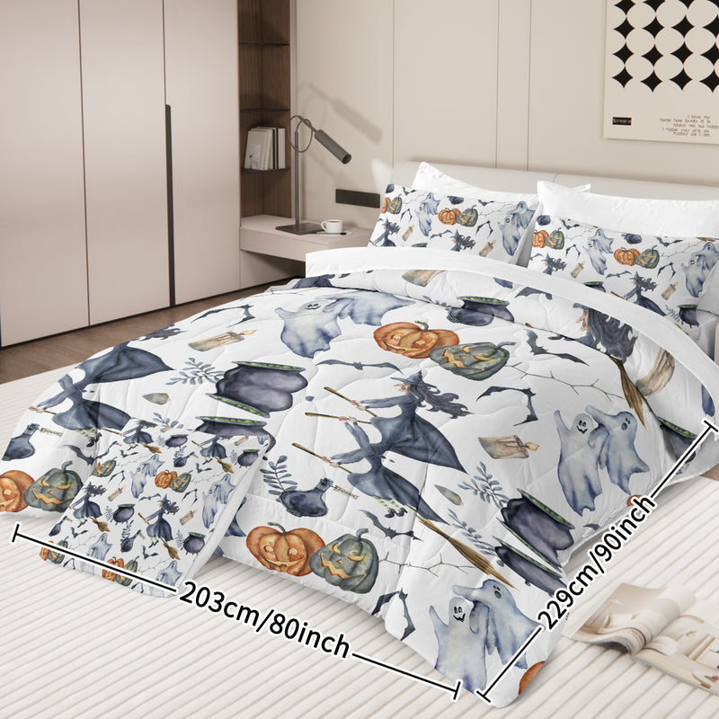 8 Pieces Halloween Comforter Set