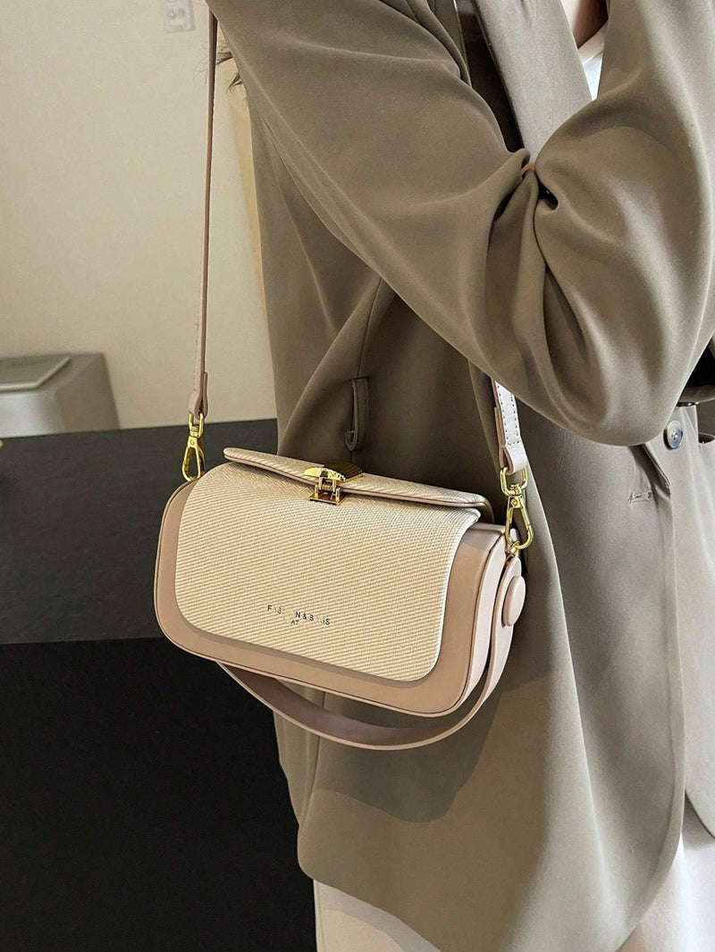 Women's Fashion Trapezoid Handbag With Top Handle
