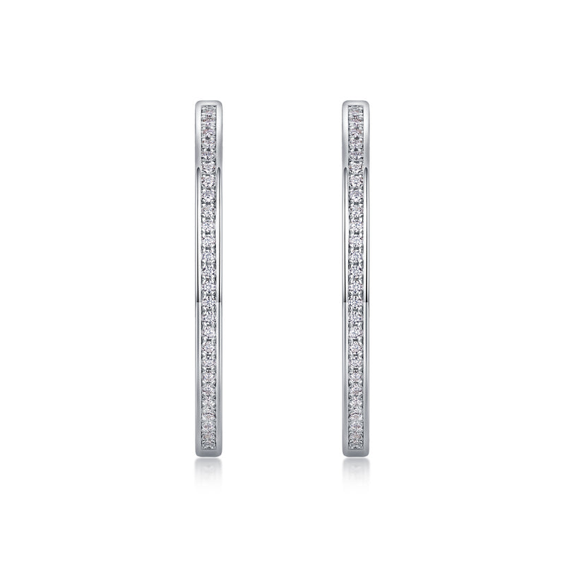Born Female Master Luxury Fashion Diamond Earrings Stud Inlaid With Mosan Diamond Silver Jewelry