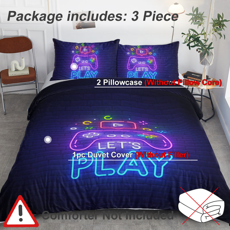 Gaming Duvet Cover Set Twin Full Queen King Size