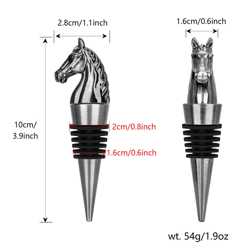 Luxury Horse Head Wine Bottle Stopper Animal-shaped Wine Stopper For Preserving Red Wine