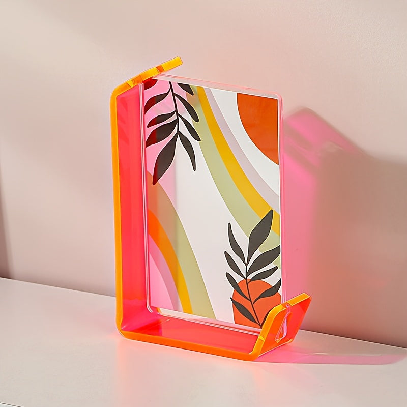 4x6 Inch Colorful Acrylic Photo Frame Box