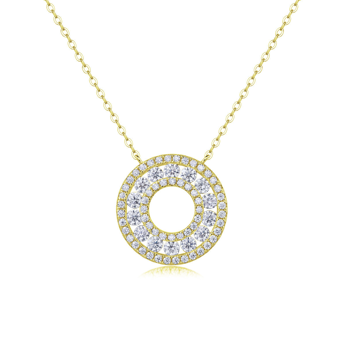 Reciprocating - A Fashionable And Luxurious Diamond Jewelry Pendant Set