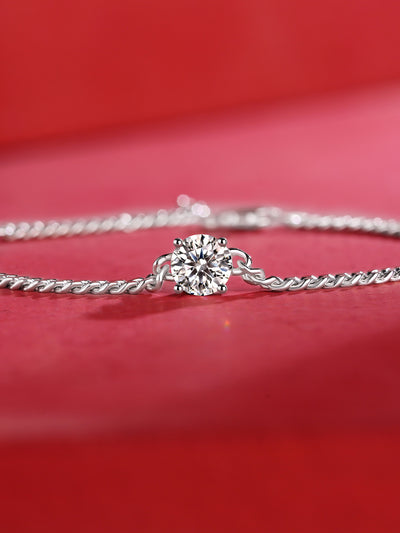 Cuban Luxury Fashion Set Mosan Diamond Silver Jewelry Comparable To Natural Diamond Bracelet