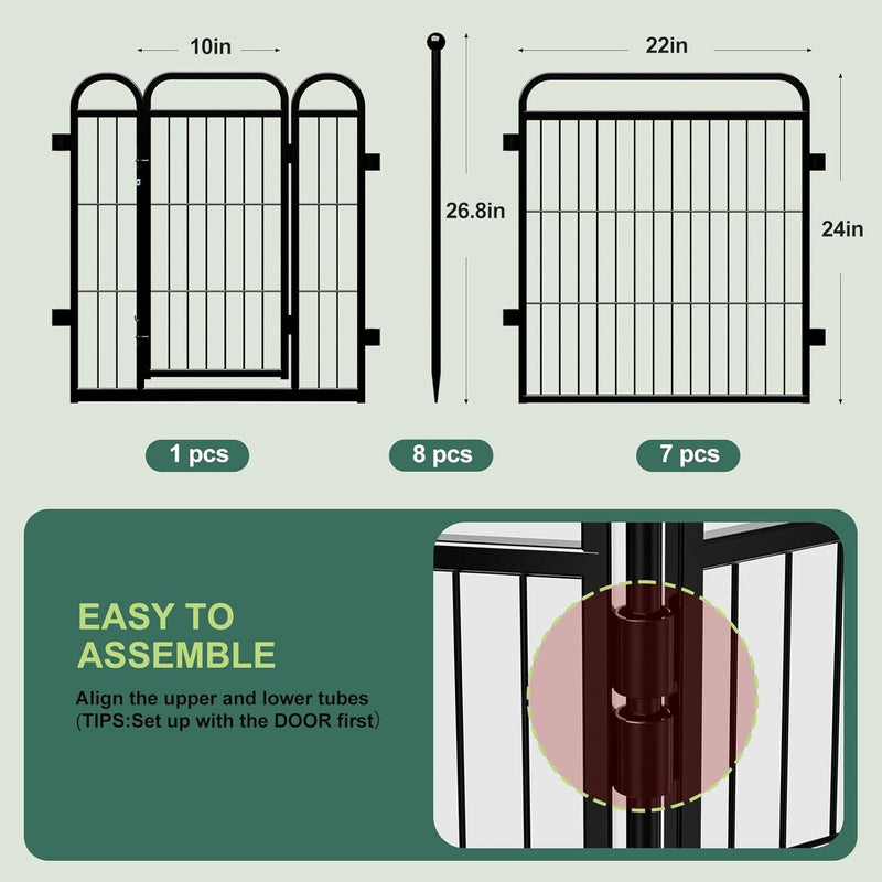Gardner Pet Dog Fence Indoor And Outdoor Small And Medium Dog Foldable
