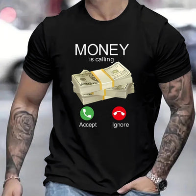 Money Is Summoning Printed T-shirts, Men's