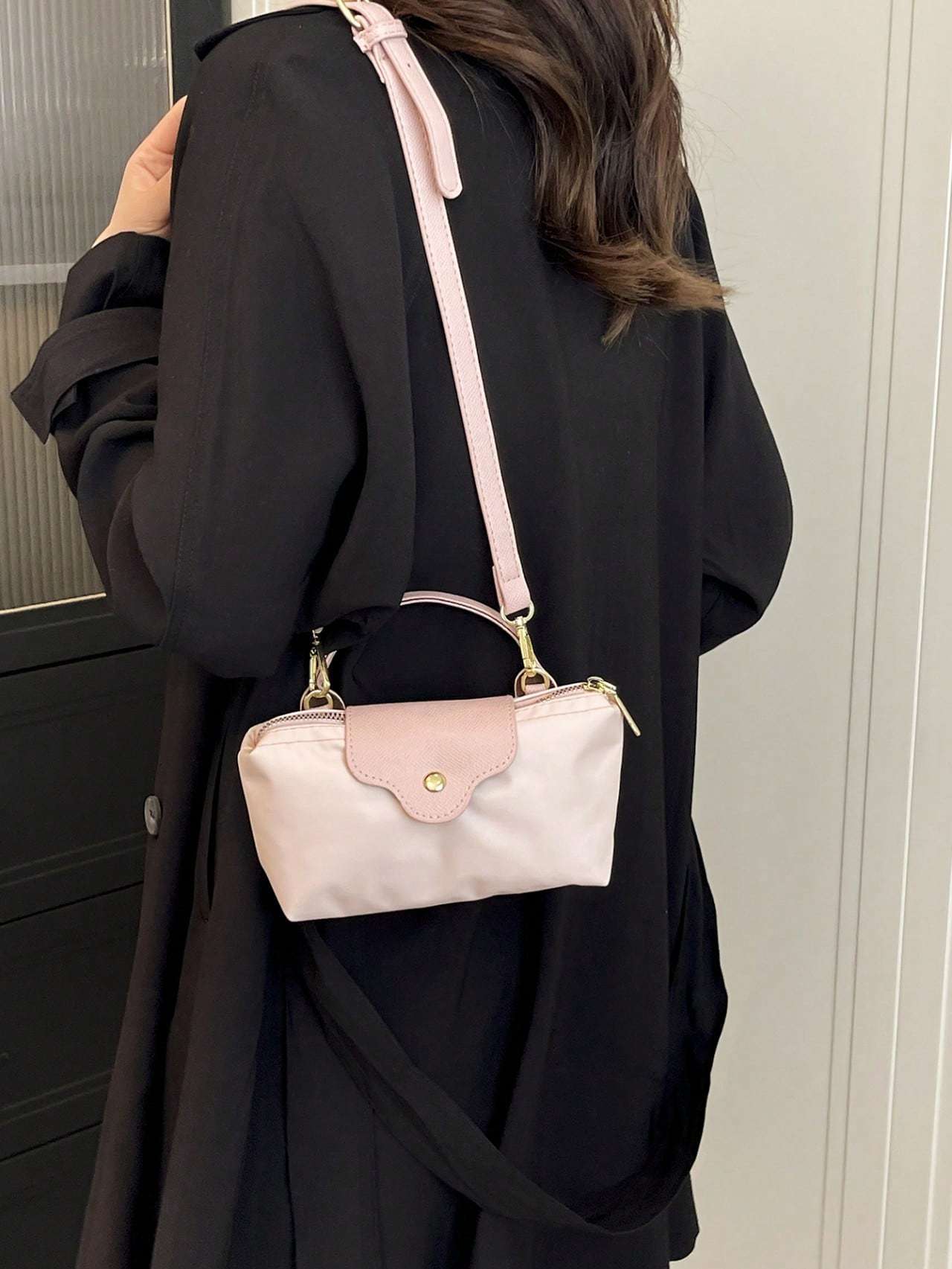 Casual Solid Color Fashionable Women's Handbag Crossbody Bag