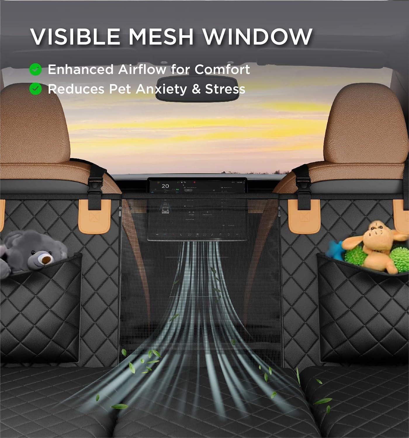Made4Pets Pet Dog Car Back Seat Cover