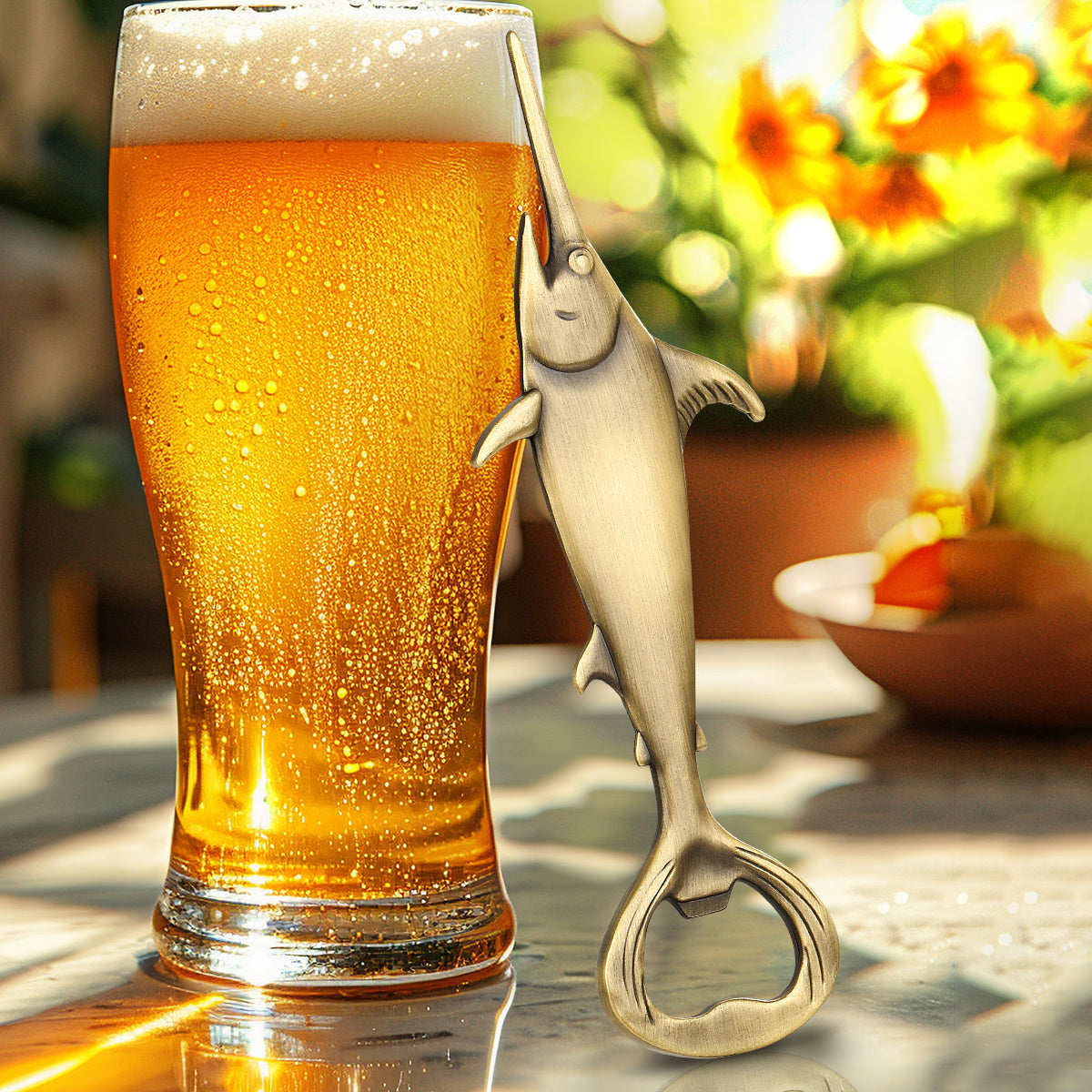 Creative Swordfish Handle Metal Beer Bottle Openers
