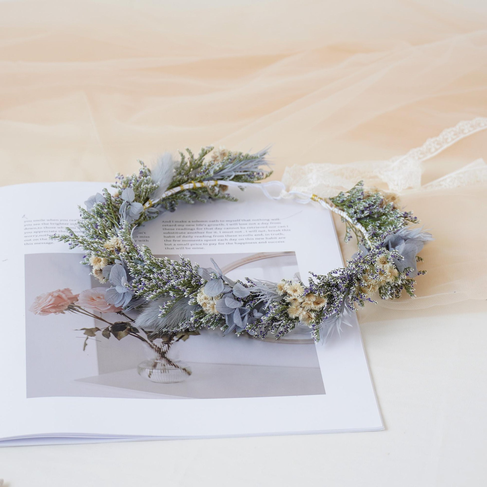 Handmade Natural Dried Flower Corsage Starry Crown