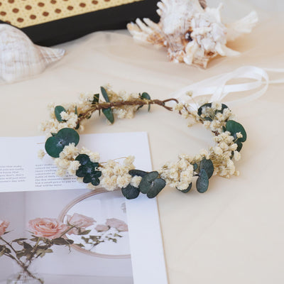 Gypsophila Crown, Dried Flower Crown