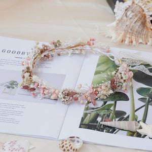 Gypsophila Crown, Dried Flower Crown
