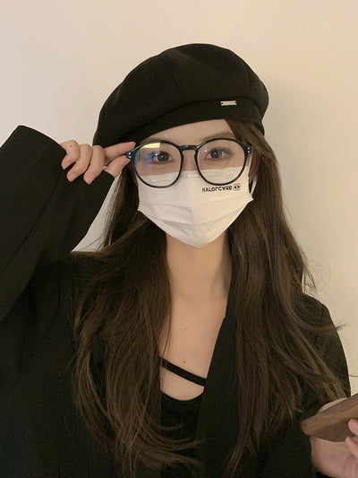 Big Head Circumference Makes Face Look Smaller Beret Winter All-matching Painter Cap