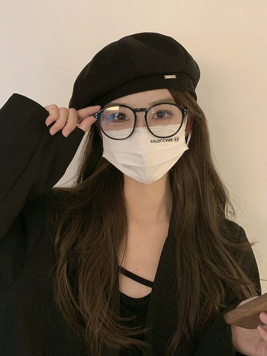 Big Head Circumference Makes Face Look Smaller Beret Winter All-matching Painter Cap