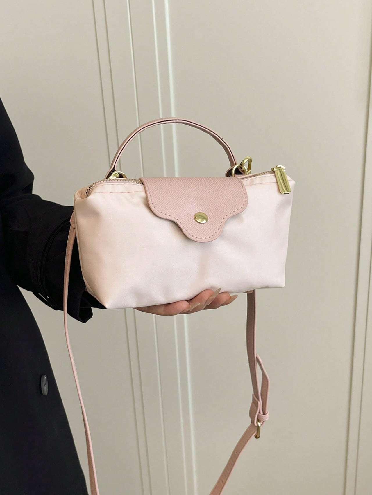 Casual Solid Color Fashionable Women's Handbag Crossbody Bag