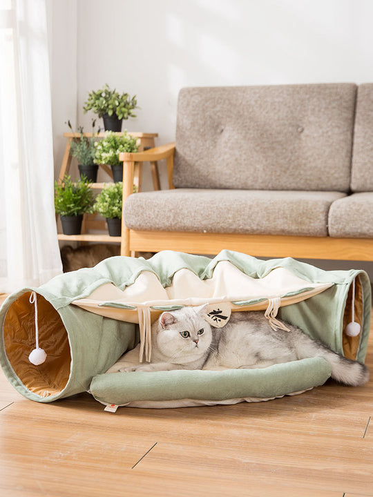 Collapsible Cat Tunnel Durable Washable Collapsible