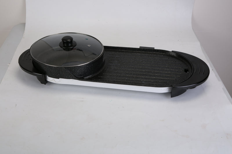 2200W  2 In 1 Electric Hot Pot With BBQ Grill Cooker
