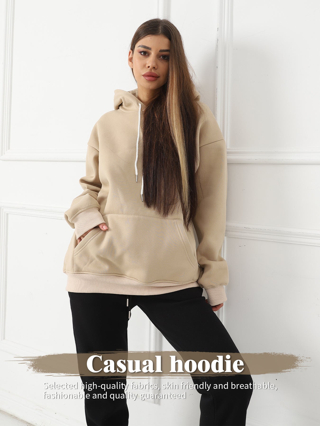 Women's Fashionable Casual Printed Hoodie