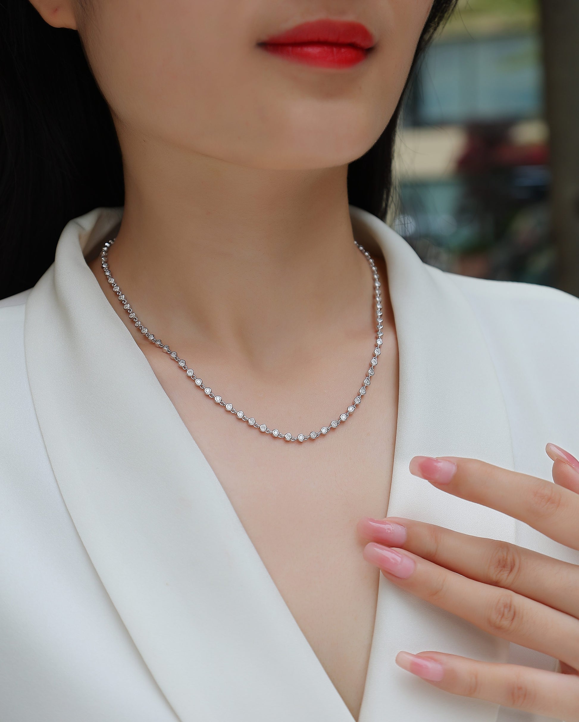 Heart-to-heart - A Fashionable And Luxurious Diamond Jewelry Pendant Set