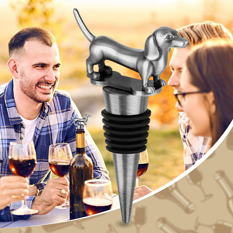 A Dachshund-shaped Red Wine Stopper