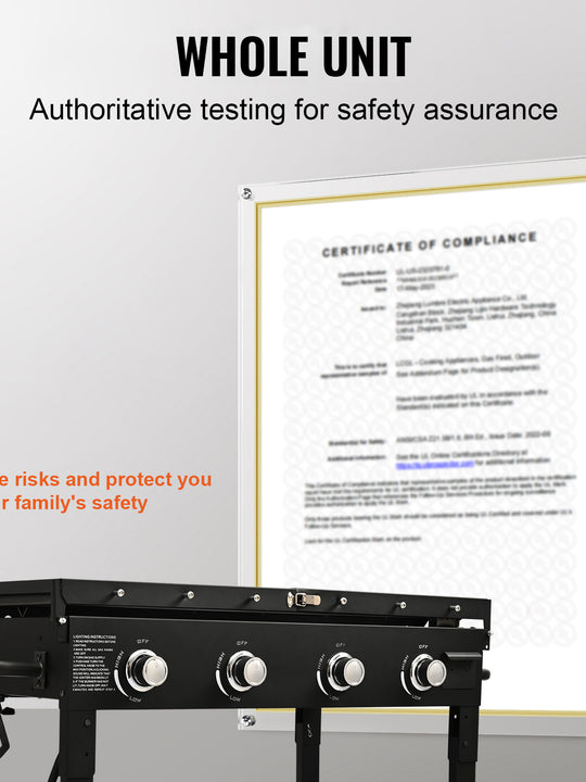 Commercial Griddle On Cart, 36' Heavy Duty Manual Flat Top Griddle