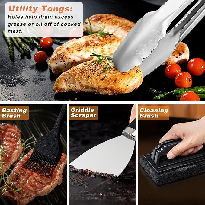 27 PCS Griddle Accessories Kit, Flat Top Grill Accessories Set For Camping