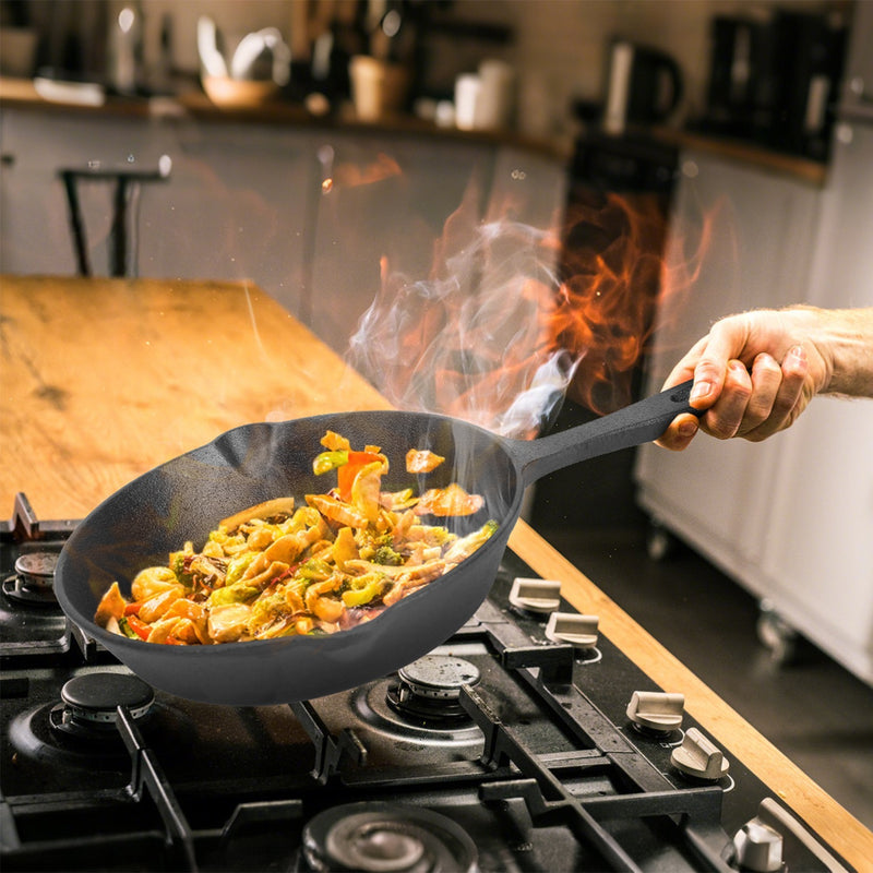 3Pcs Pre-Seasoned Cast Iron Skillet Set