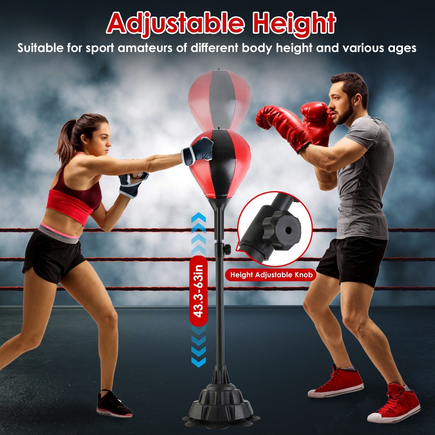 Punching Bag With Stand Free Standing Boxing Ball