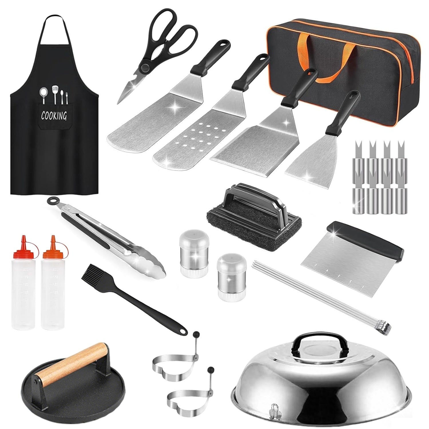 31Pcs Griddle Accessories Kit Flat Top Grill Accessories For Camp Chef Bag