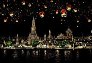 Decorative painting scratch scraping painting drawing