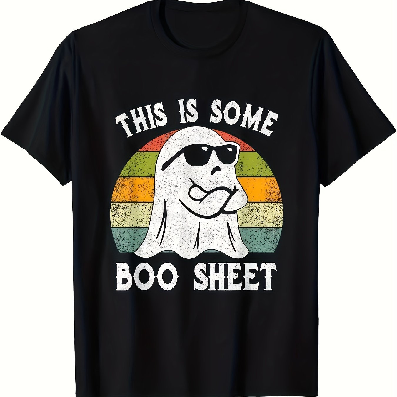This Is A Men's Casual Round Neck Plus Size T-shirt