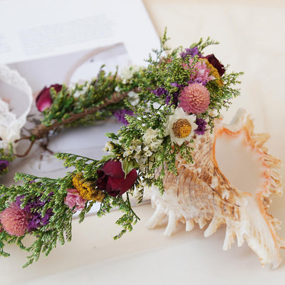 Gypsophila Crown, Dried Flower Crown