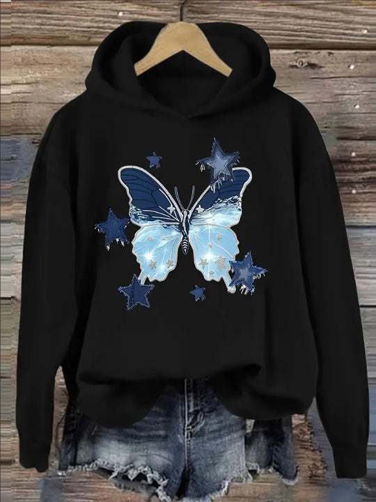 Butterfly Print Hoodie