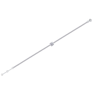 Dawn Dew Beads Luxury Fashion Mossan Diamond Silver Jewelry Comparable To Natural Diamond Bracelet