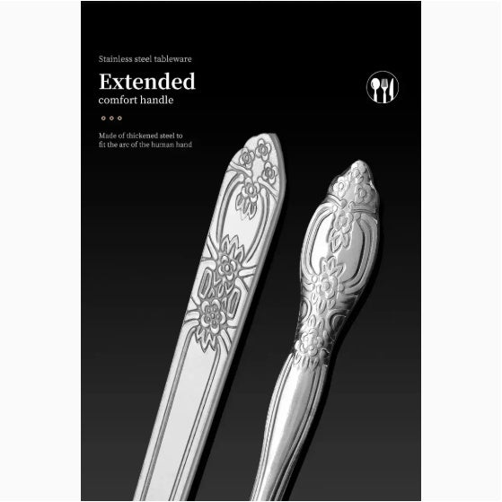 Product Name  Deluxe Premium Cutlery Flatware Set For The Home  Stainless Steel Cutlery Service With 1 Dinner Fork