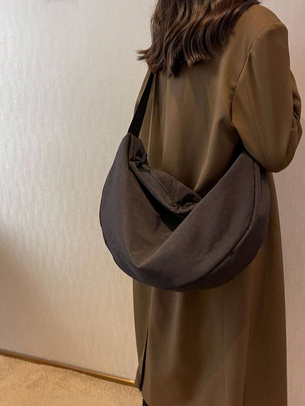 Nylon Bag Women's Single Shoulder Large Capacity Student Class Cloth Bag
