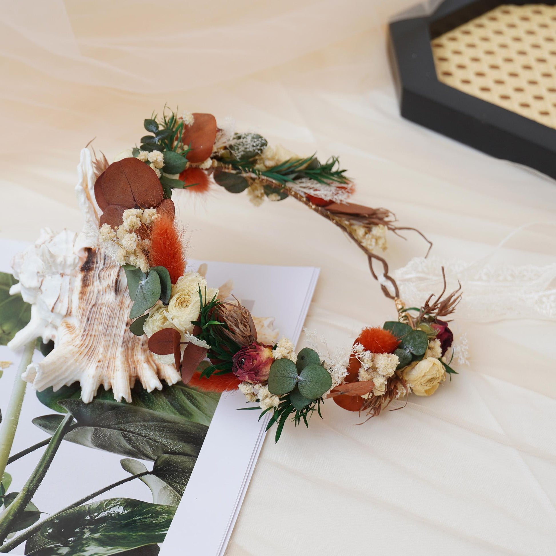 Gypsophila Crown, Dried Flower Crown