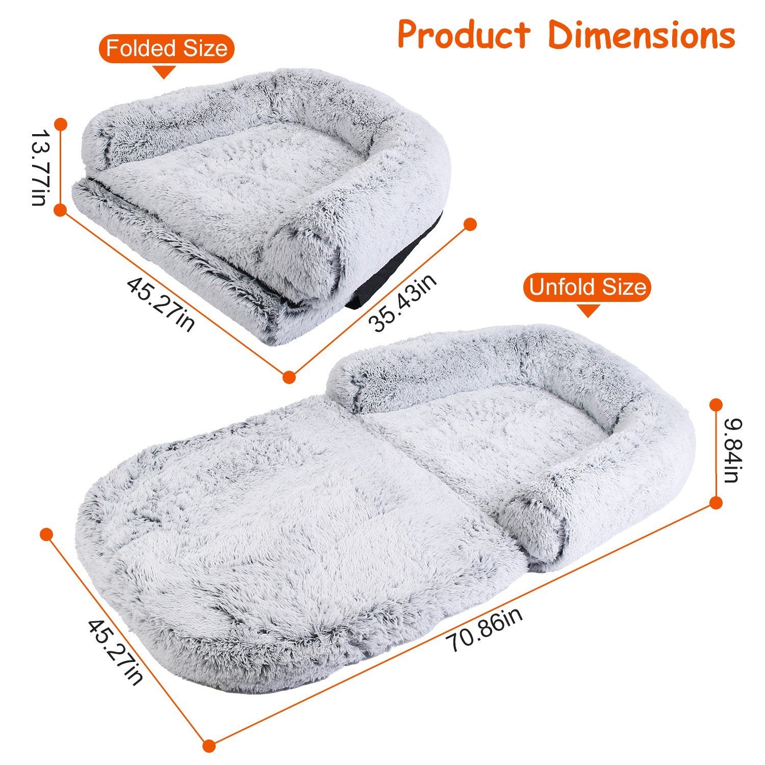 Large Foldable Human Size Dog Bed