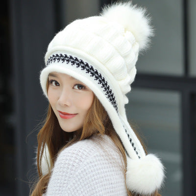 Cozy Knit Fleece-Feel Beanie With Ear Flaps