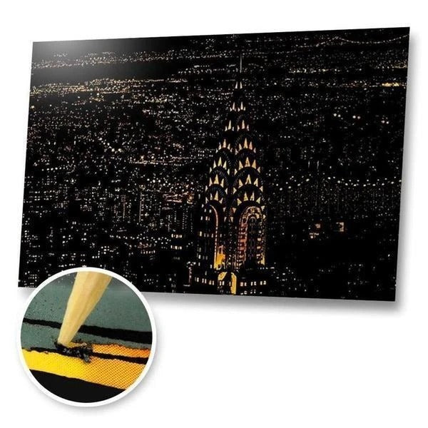 Decorative painting scratch scraping painting drawing