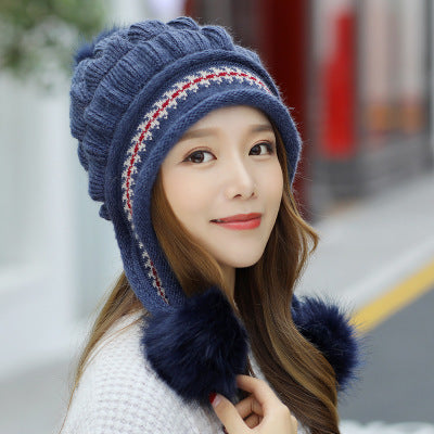 Cozy Knit Fleece-Feel Beanie With Ear Flaps